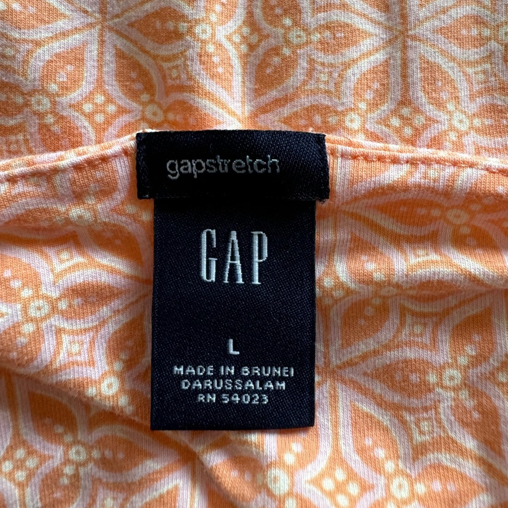 GAP Orange Patterned Tank Top - Picture 3 of 3